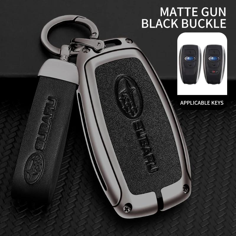 Car Key Chain Metal Key Shell Car TPU Zinc Alloy Key Case Bag For Subaru STI Outback Brz Wrx Xv Ascent Forester Impreza Legacy dis6