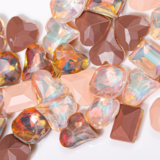 30 шт. украшения для ногтей, прочные заостренные квадратные стразы «сделай сам», ювелирные изделия для дизайна ногтей с любовью снизу