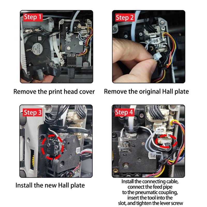 Датчик Холла Замена для X1C Датчик Холла для нити для X1 X1C Запасная часть для 3D-принтера Плата Простая установка