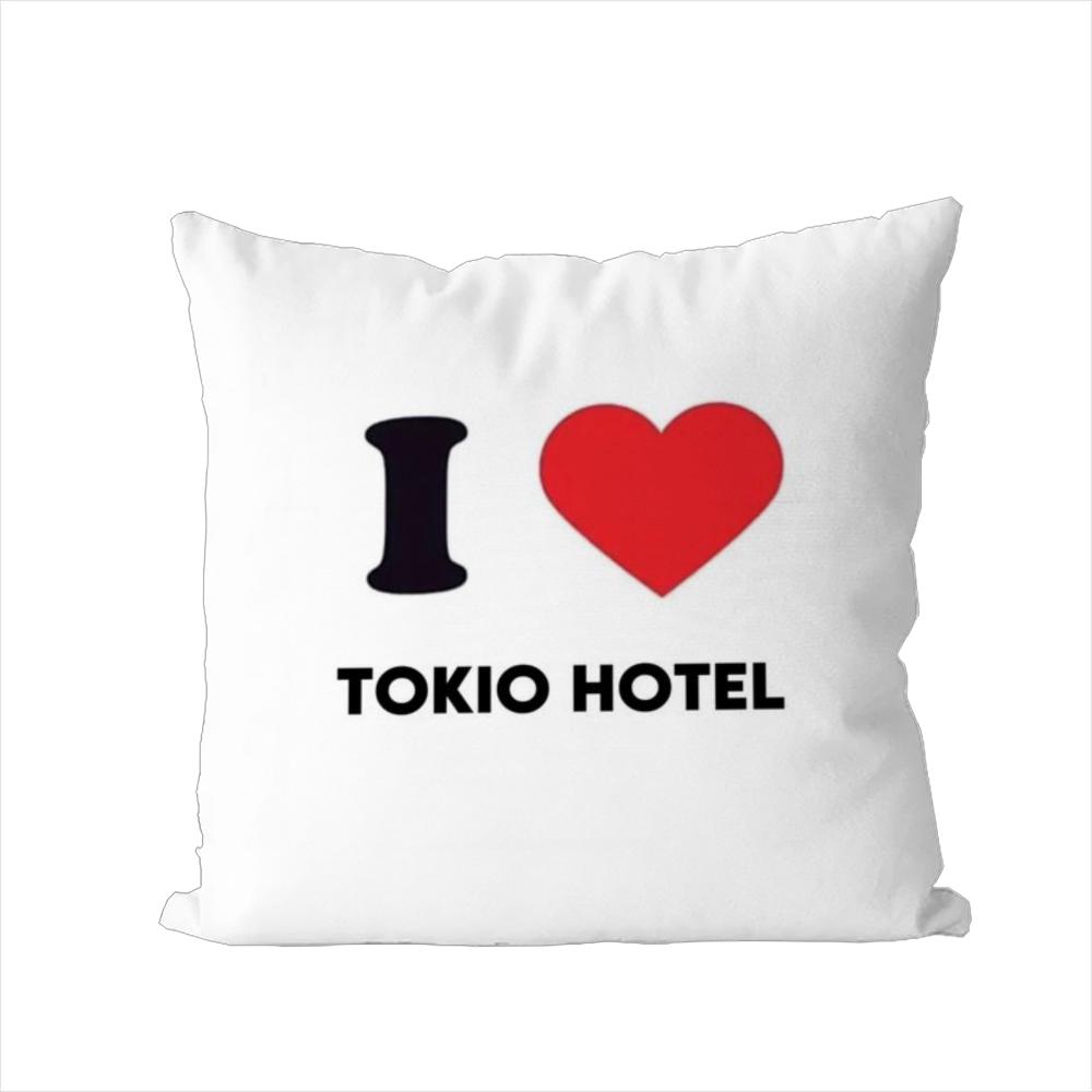 Подушка с принтом Tokio Hotel Чехол для подушки для автомобиля дивана Декоративная домашняя двусторонняя печать Плюшевая квадратная подушка-плед Чехол для подушки
