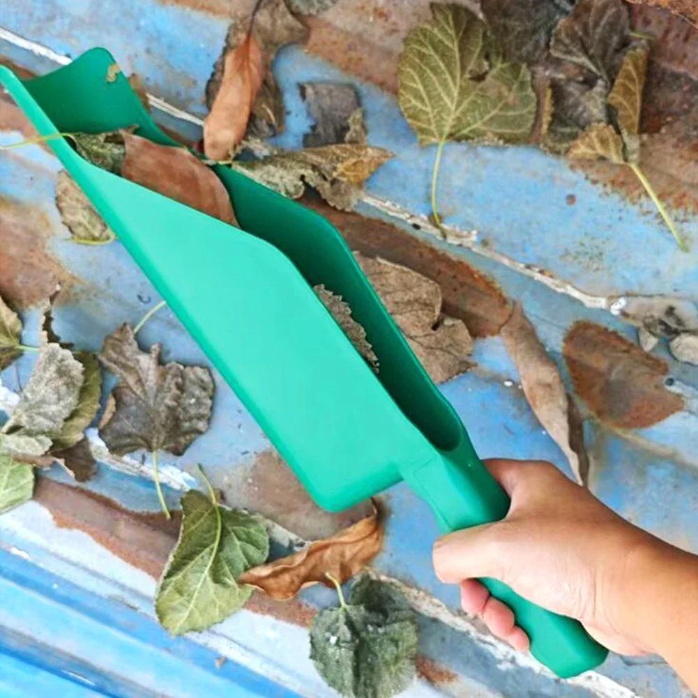 Garden Leaf Gutter Spoon Shovel 1Pc Multi Use Gutter Getter Scoop Flex Fit Roof Cleaning Dirt Debris Remove Supplies