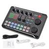 Live Sound Card, Audio Interface, DJ Mixer Effects, Voice Changer, Bluetooth Compatible Mixer for Live Streaming and Singing, Sound Card, Audio