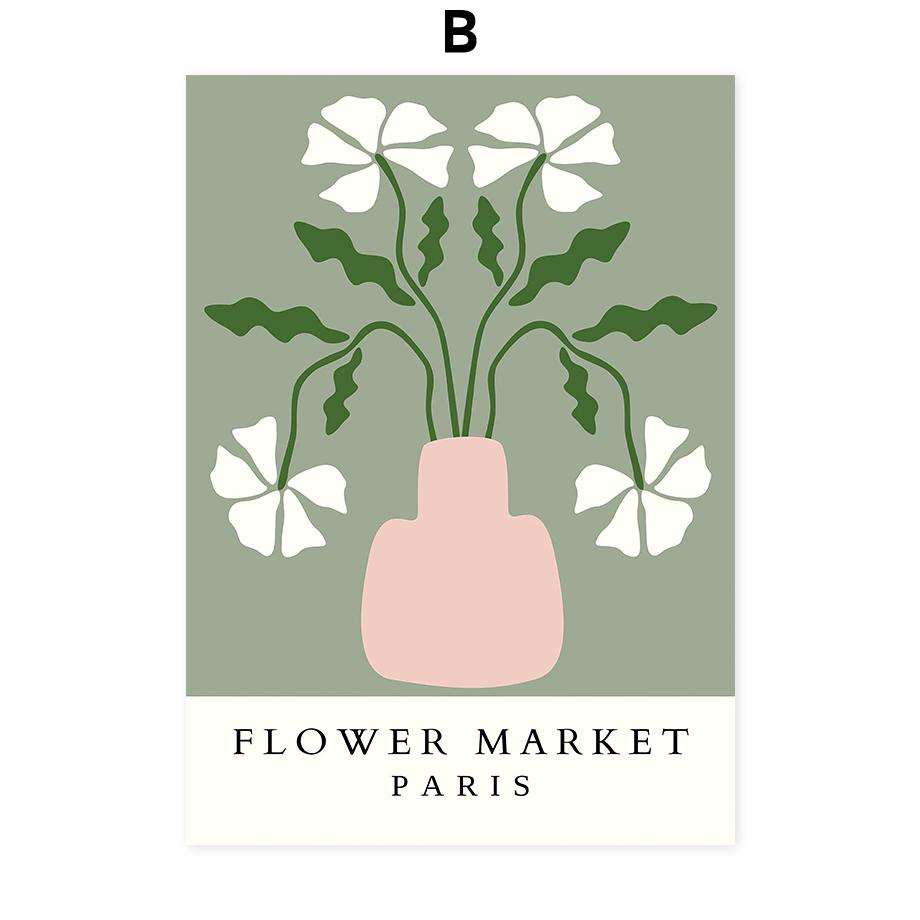 Матисс Ваза Лист Настенное Искусство Плакаты Холст Декоративная Печать Абстрактные Печати Скандинавские Фрески Гостиная Украшения Дома Картины