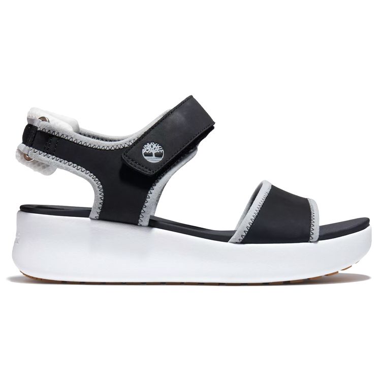 Timberland Лос-Анджелес Ветер Прочные Спортивные Сандалии Женские Сандалии Черный Белый A23AM001