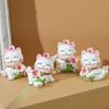 Мультяшный кот Мини Lucky Cat Фигурка качающаяся голова Maneki Neko Украшение День рождения