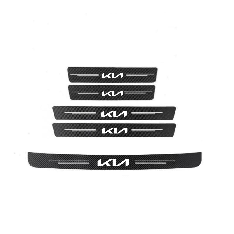 AADV1 Car Sill Protector Decoration Sticker model Welcome Pedal Protection Strip For KIA RIO 2 3 4 5 Xline x line Car Accessories