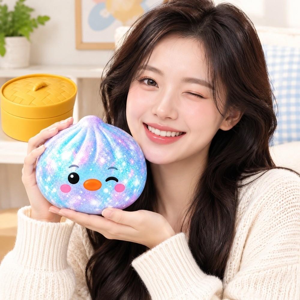 Simulation Dumplings Steamed Bun Squishy Toy Slow Rising Dumpling Squishy Toy Hand Relax