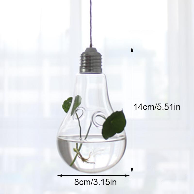 1 шт. прозрачные вазы для гидропоники, террариумный контейнер, подвесная стеклянная ваза, цветочный горшок