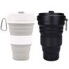 550ml Portable Folding Cup Mountaineering Camping Cycling Sports Multi-Purpose Coffee Cold Drink Retractable Drinkware Mug