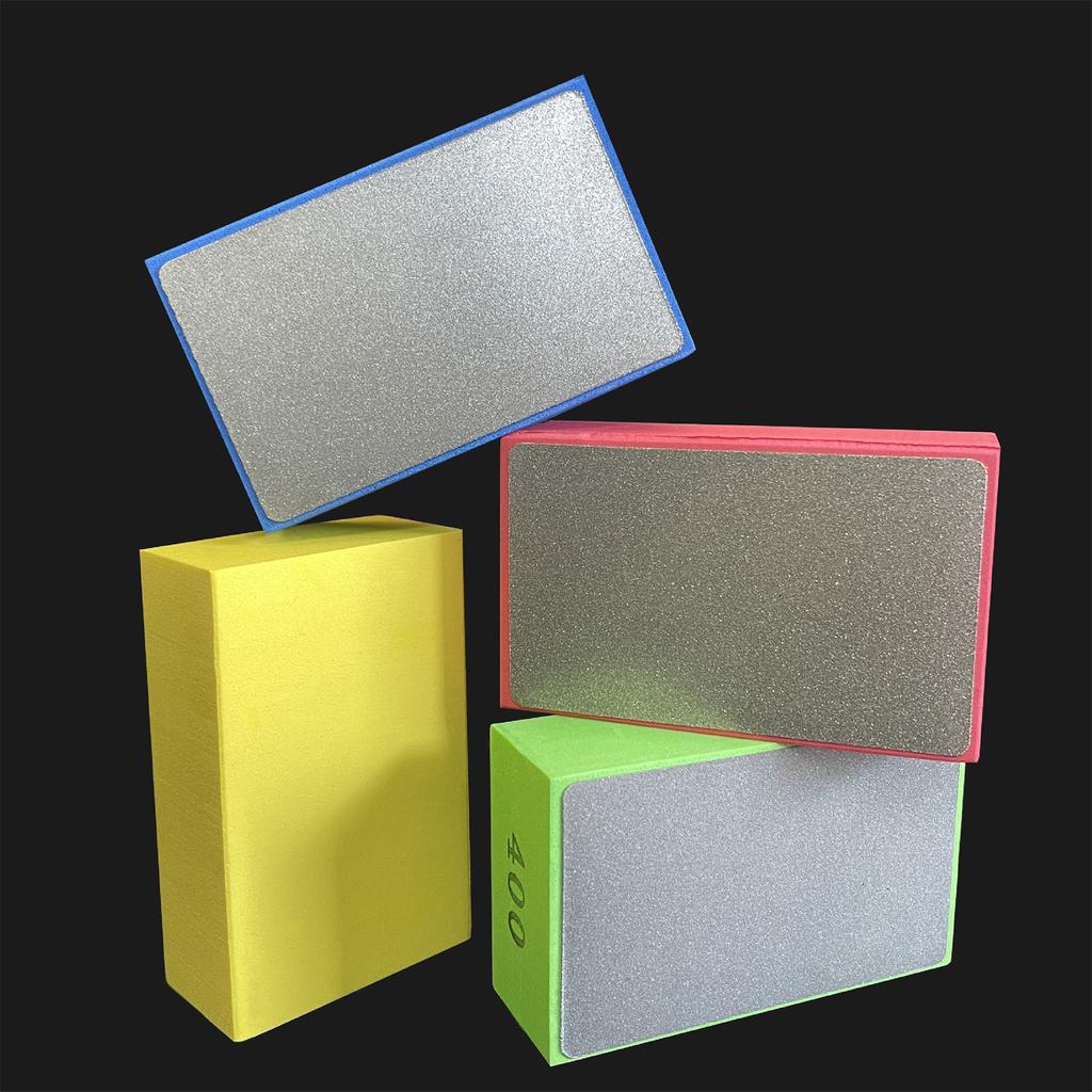 Diamond Hand Pad Sanding Block Sharp Glass Grinding Polishing Pad Sanding Block Backing Hand-Held Sanding Block for Tile