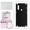 apgo Protective Skin Sticker for the Back+sides Compatible with Oppo A31, Full Wrap Film, Foil, Vinyl - Pattern Carbon Black