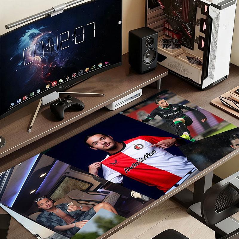 Hadj Moussa Mouse Pad, Large Gaming Desk Mat, Non-slip XXL Mousepad for Laptop & Tablet, Mini PC Playmat with Stitched Edges