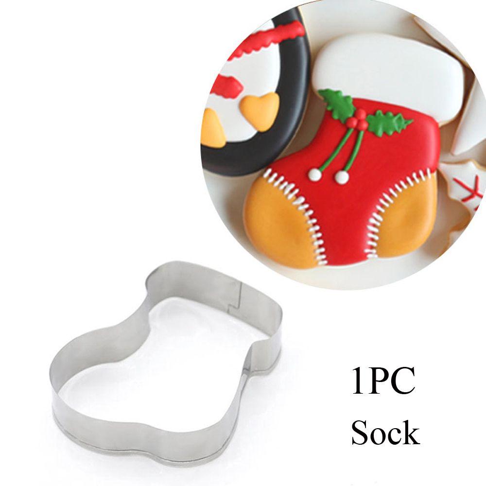 1/2 шт. Пряничный человечек Санта Клаус Снежинка Лось Рождественский форморез для печенья Форма для торта Инструмент для выпечки Форма для печенья