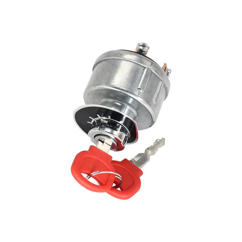 Car Parts Preheat Start Switch Ignition Lock JK290A With 4 Wiring Points & 2 Key Compatible with Jinma 184 200 204 250 254 284