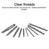 28Pcs Damaged Nut Screw Remover Set Broken Nut Bolt Extractor Rust Nut Screw Removal Tools Kit