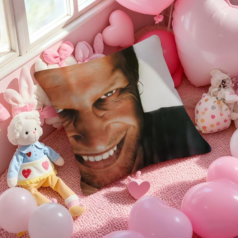 Обложка альбома A-Aphex T-Twin Наволочка с принтом узора для диванной подушки в гостиной и декора спальни