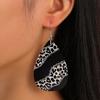 1 пара модных двусторонних леопардовых дизайнерских серег-крючков для пирсинга, серьги-капли тонкой работы, ювелирные изделия в подарок