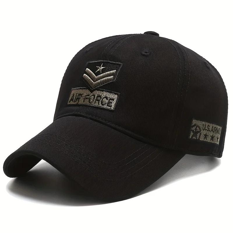 Unisex AIR FORCE Arrow Embroidery Baseball Caps Adjustable Casual Hats Spring and Autumn Outdoor Sunscreen Hat