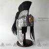 Дизайнерский гравированный средневековый римский шлем центуриона, римский дизайн, гравированный шлем с бесплатной деревянной подставкой, подарок на годовщину, подарок для него