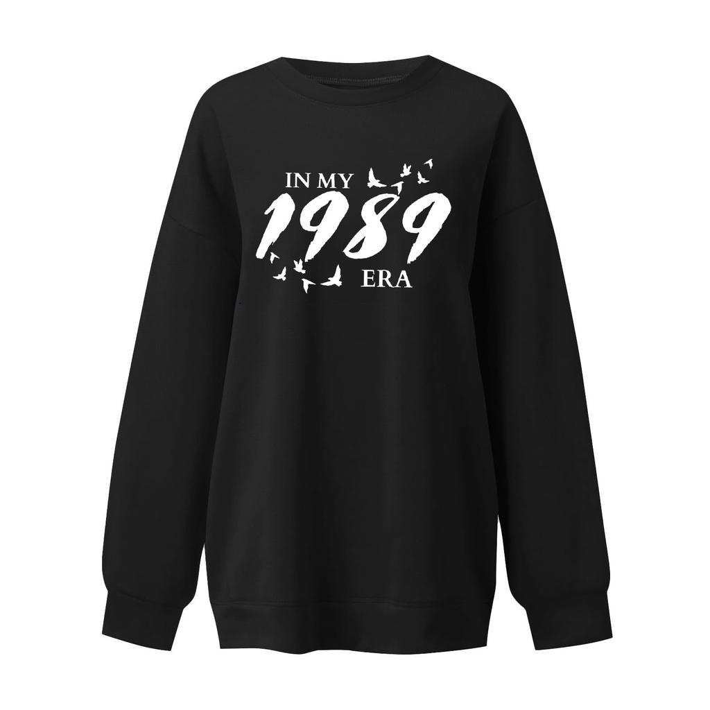 Женские повседневные модные толстовки с длинным рукавом и круглым вырезом с принтом, пуловер, топ