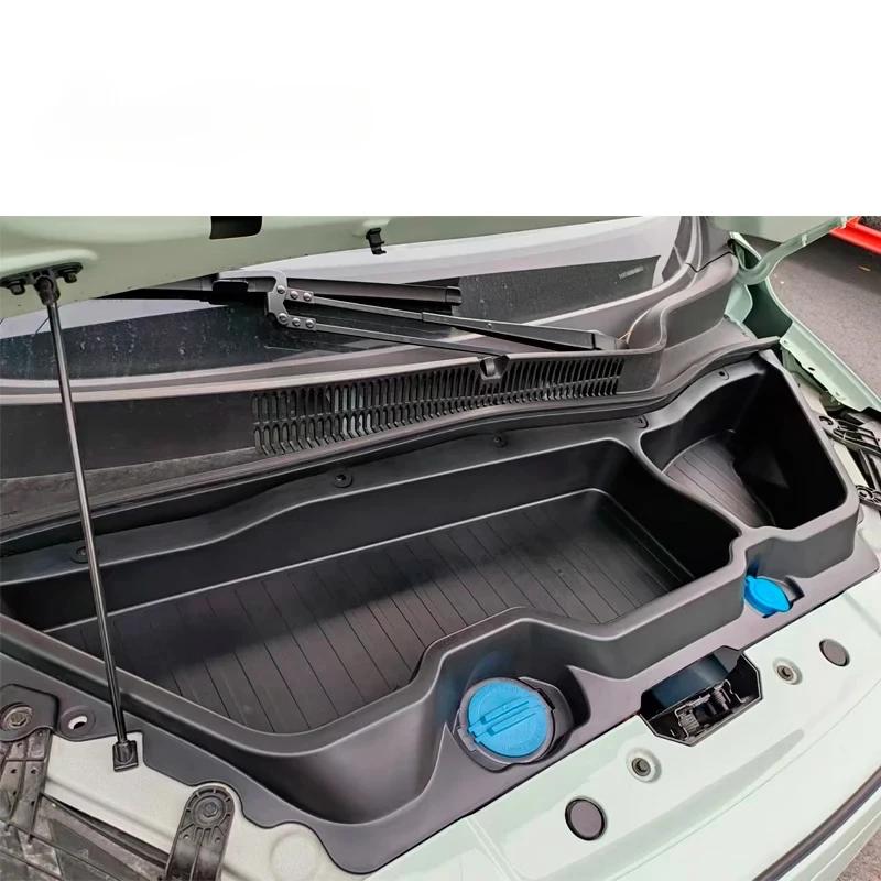 Front Trunk Storage Box Replace Engine Hood Protector Styling for Leapmotor T03 2024 2025 2026 Stowing Tidying Car Accessories
