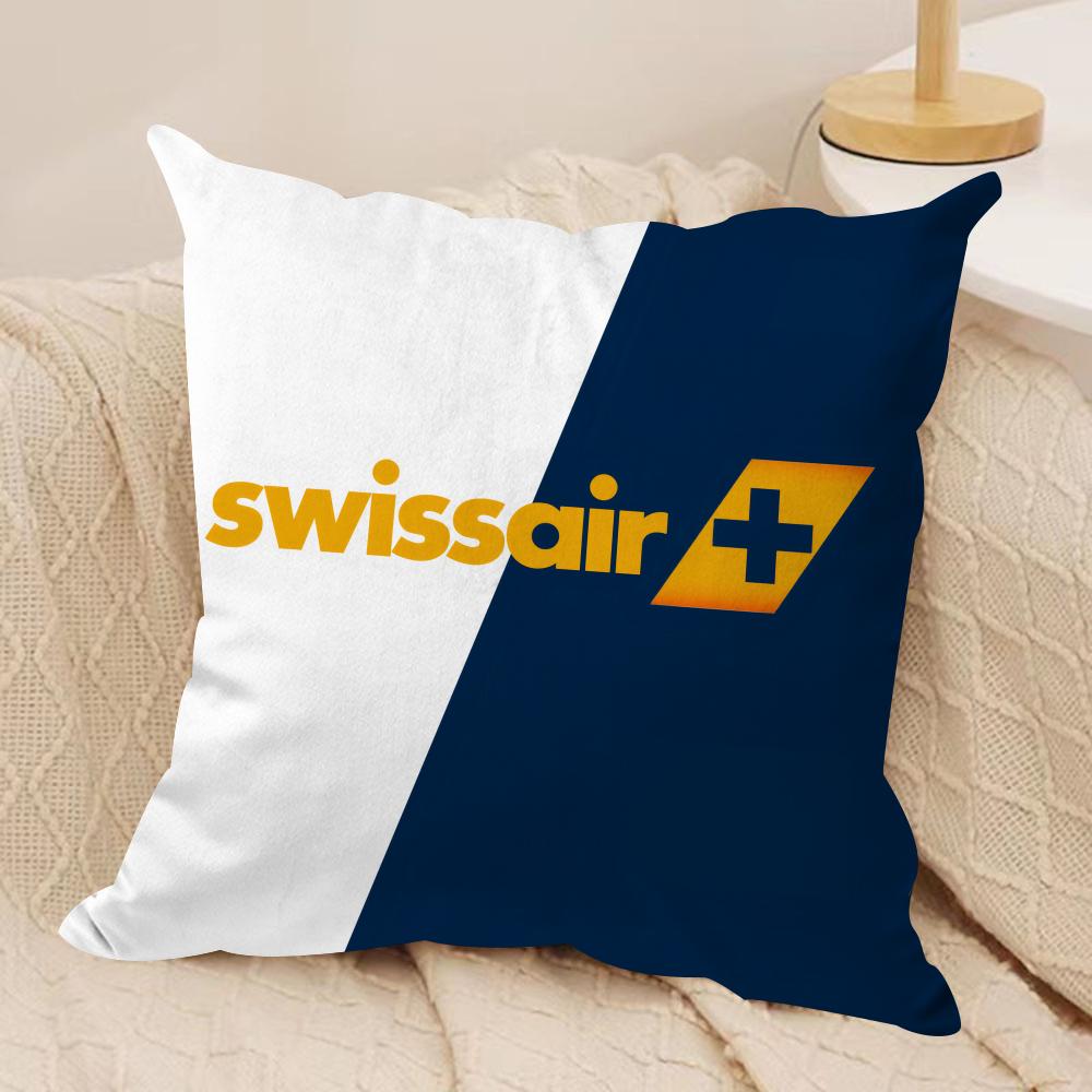 Luxury SSwISSAIR Cushion Cover Pillowcase Ultra Soft Skin Friendly Fabric Cloud Like Comfort Concealed Zipper