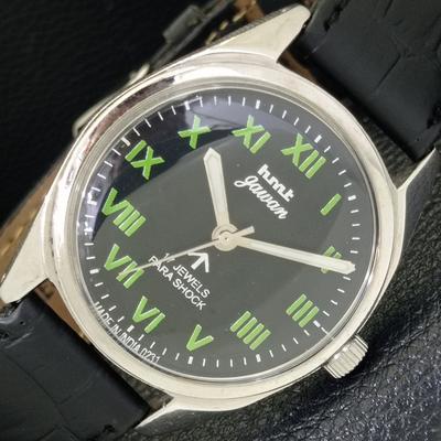 HMT JAWAN ВИНТАЖНЫЕ МЕХАНИЧЕСКИЕ ИНДИЙСКИЕ МУЖСКИЕ ЧАСЫ С ЧЕРНЫМ ЦИФЕРБЛАТОМ a700287-5