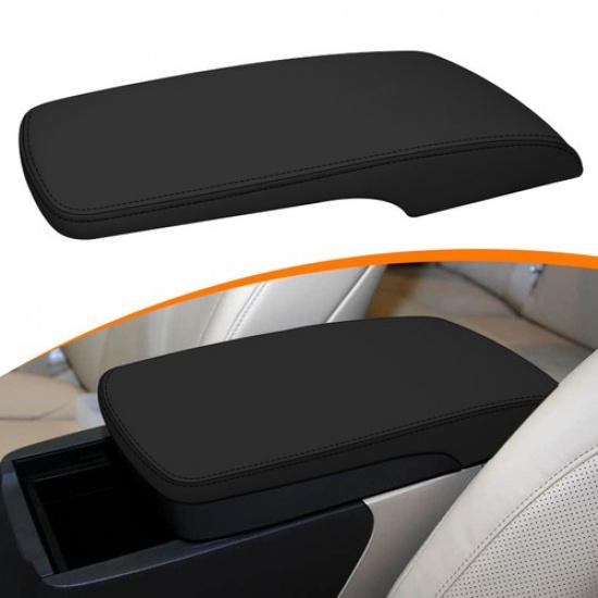 Fits 2010-2012 Lexus ES350 Black Vinyl Leather Center Console Lid Armrest Cover