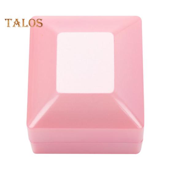 Светящаяся шкатулка для колец со светодиодной подсветкой Компактная портативная мягкая подкладка для помолвочных колец Подарочная коробка для ювелирных изделий