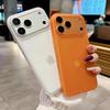 Роскошный ультратонкий матовый жесткий ПК чехол для телефона для iPhone 17 16 15 14 13 12 Pro Max 14 Plus Полупрозрачный тонкий ударопрочный бампер