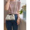 Niche Новая женская сумка Temperament Pearl Wrist Fold Cloud Handbag One Shoulder Crossbody Mini Bag Trend