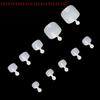 600pcs 12 Sizes False Toe Nails Tips for Nail Salons DIY Nail Art Full Cover Artificial French Short Toenails