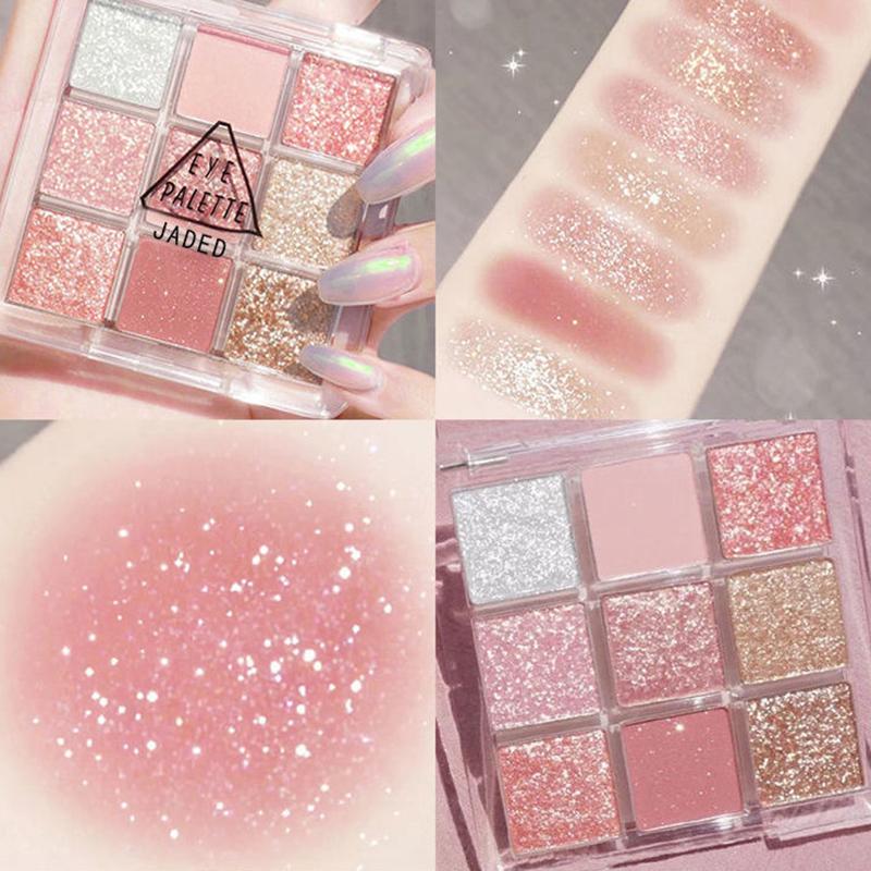 9Color Eye Shadow Plate Eyeshadow Beginner Makeup Подставка для теней для век Sculpture Highlight Cosmetic Женские аксессуары