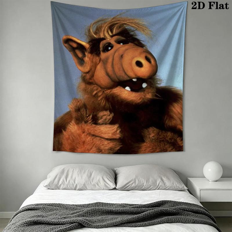 ALF Wall Tapestry Aesthetic Wall Hanging Printed Fabric Blanket Decorative Tapestries for Bedroom Living Room Home Decor