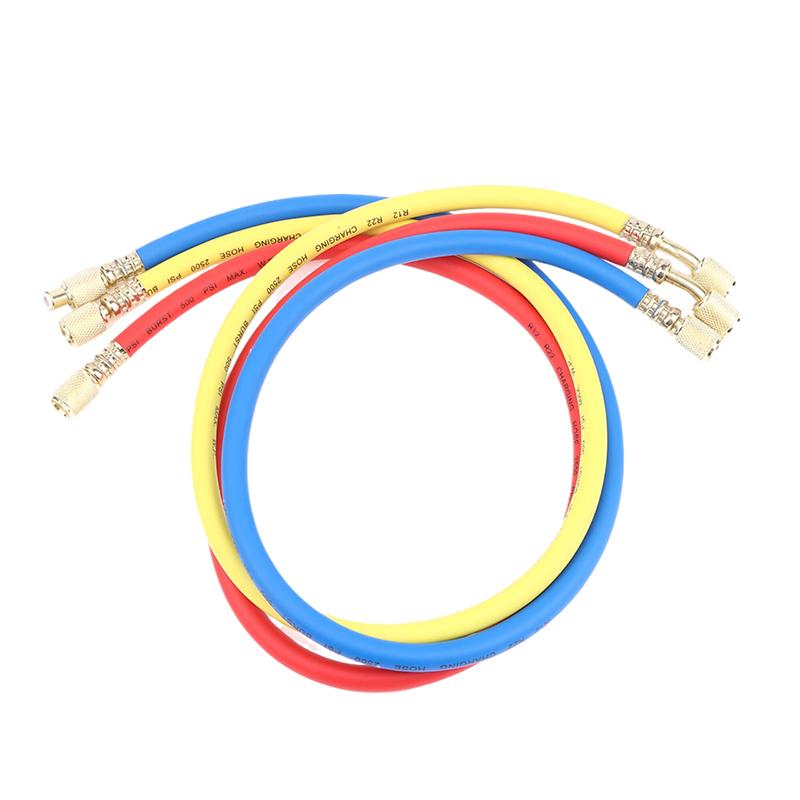 R410A 1/4'' Sae Ac Charging Hose Set 500 Psi For Air Condition Refrigerant Hoses R134 R22 Refrigeration Charging Tool