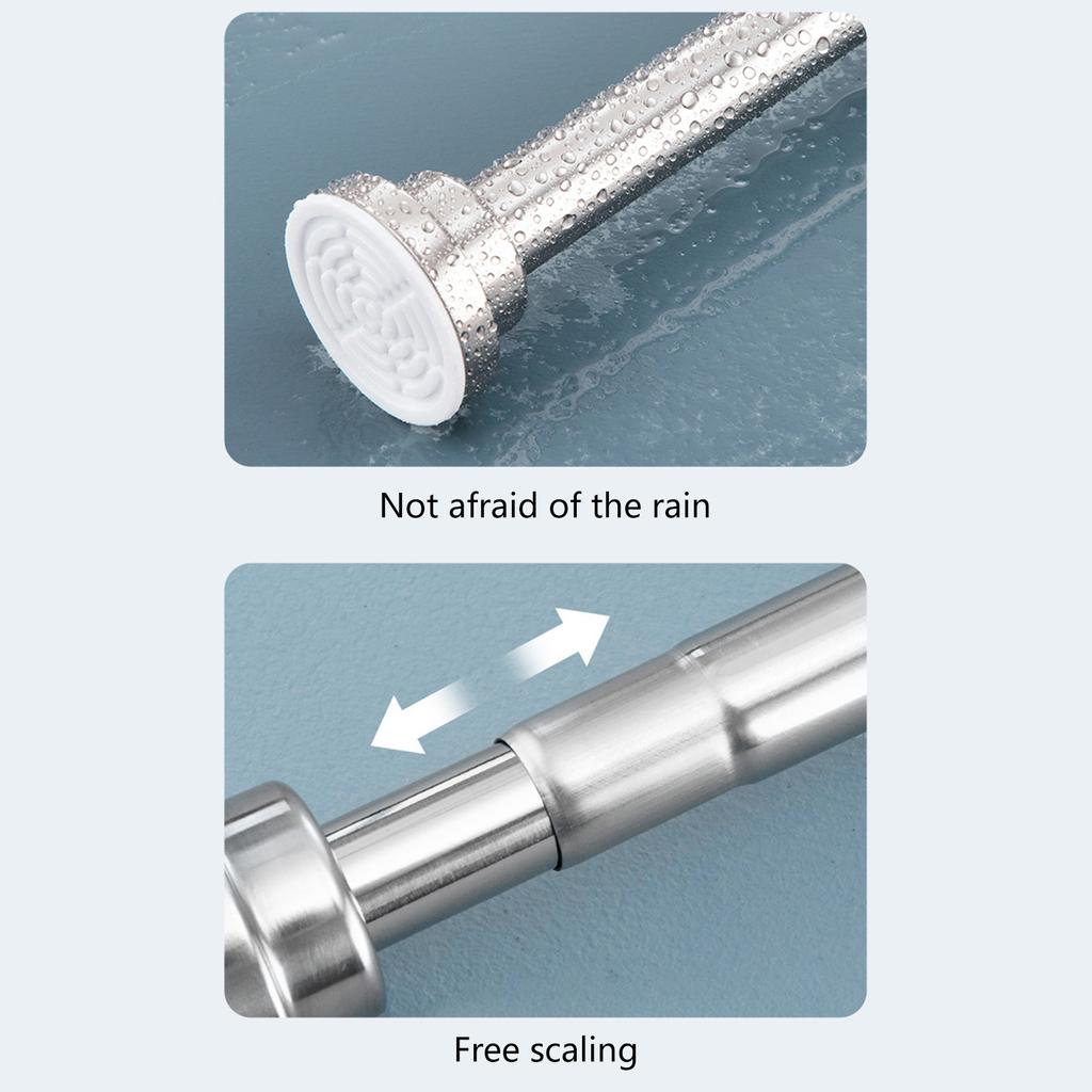 Удобный и простой в установке выдвижной натяжной карниз для штор функциональный и практичный карниз для окна ванной комнаты шкафа