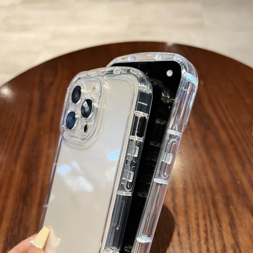 Противоударный силиконовый прозрачный чехол для iPhone 16 15 14 13 12 11 Pro Max XS XR X 7 8 Plus SE мягкий защитный чехол с подушкой безопасности