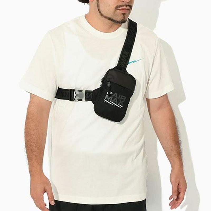 Nike Нейлоновая сумка-слинг, сумка кроссбоди обычная унисекс черная и светоотражающая серебристая повседневная HF6994-010