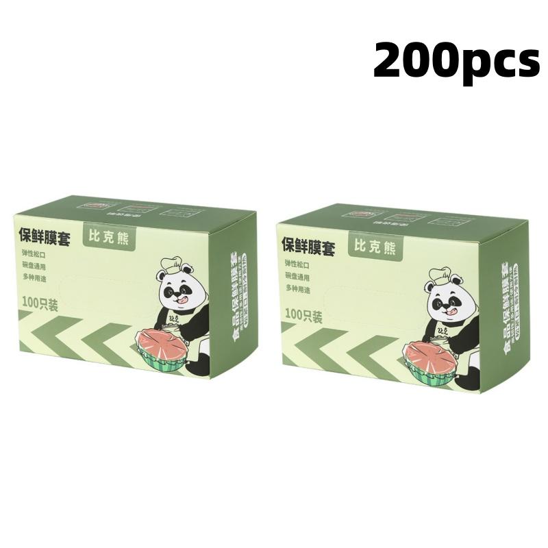 100/200/300Pcs Disposable Food Cover Wrap Bowel Cover Food Grade Fresh-keeping Plastic Bag Reusable Kitchen Storage Accessories