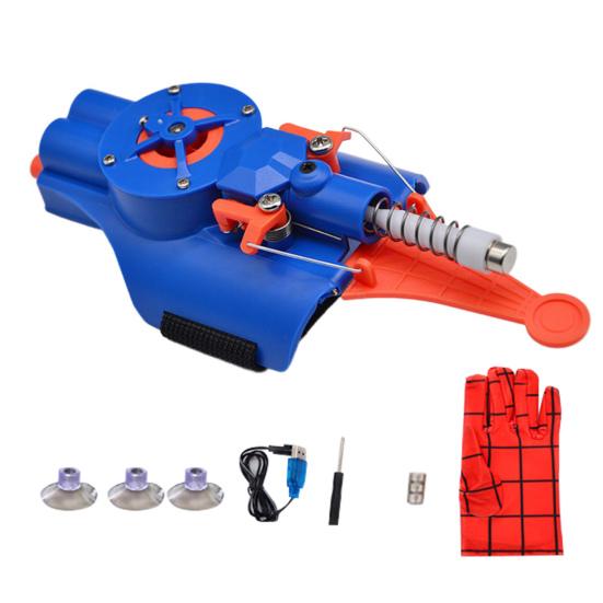 Электрический пусковой механизм Yousheng для паутины с присосками для перчаток, магнитами, отверткой, перезаряжаемый детский нитестрел, игрушка для метания паутины, подарок киноманам