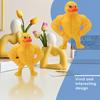 Muscle Duck Figurine Cartoon Duck Statue Animal Sculpture Home Office Desktop Decoration