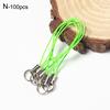 50Pcs Key Rings Cell Phone Braided Lanyard Cords Jewelry Findings DIY Rope Keychains Mobile Clasp