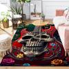 1Pc Skull Guitar Artwork Rug, Office Carpet Indoor Outdoor Doormat, Non-Slip, Comfortable, Living, Christmas Halloween,  Xmas Gift G1181