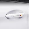 EXY1   2025 Hot 4Pcs Car Styling Door Handle Stickers Vinyl Decoration For Mercedes Benz AMG GLE GLS CLS GLC CLA GLA GLK ML C197 R231 W