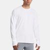 Under Armour Qualifier Fleece Warm Crew Neck Long Sleeve T-Shirt Men Tops White 1379304-100