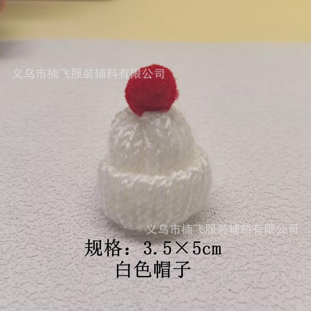 Mini Christmas Hat Scarf Doll Wool Hat Small Scarf Bouquet Wine Bottle Drink Christmas Decoration