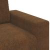 2 Seater Sofa Brown 180 cm Faux Leather