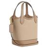 Coach Hanna Carriage Pattern Printed Fabric 18 Bucket Bag Women bags Deep-Natural CAK95-IMLG6