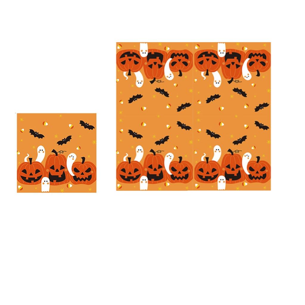 Хэллоуин Тыква/ Привидение/ Одноразовая посуда Принт на салфетке Бумажная тарелка Пластиковый нож и вилка Набор для вечеринки