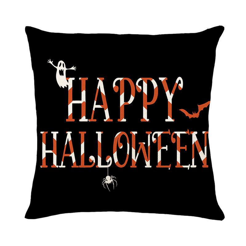 Новая Хэллоуинская наволочка для подушки, для гостиной, дивана, спальни, декоративная наволочка, лен, украшение для дома
